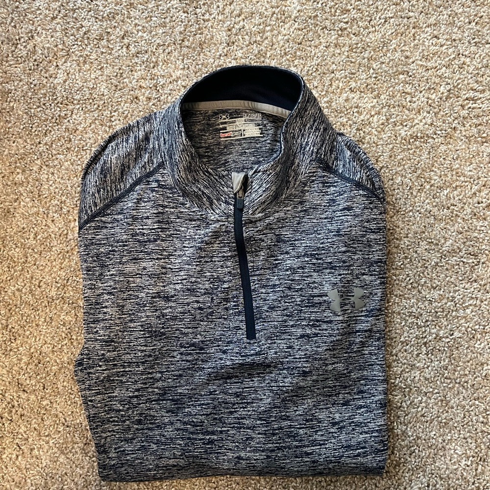 Under Armour Navy Heathered Pullover
